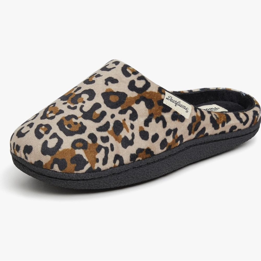 Dearfoams Leopard Print Slippers / LIKE NEW! 🤩